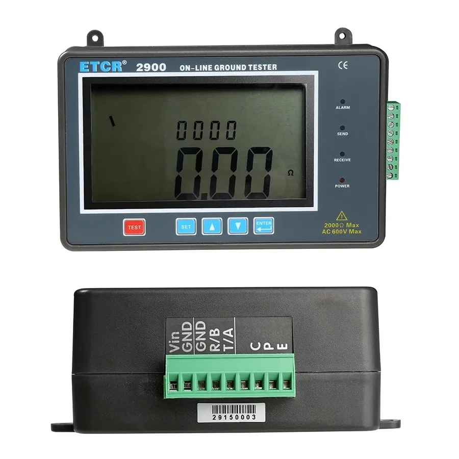 ETCR2900B ETCR2900 Online Real-time Monitoring Earth Resistance Voltage Meter MODBUS RS232 or RS485 2000ohm 0-600V AC