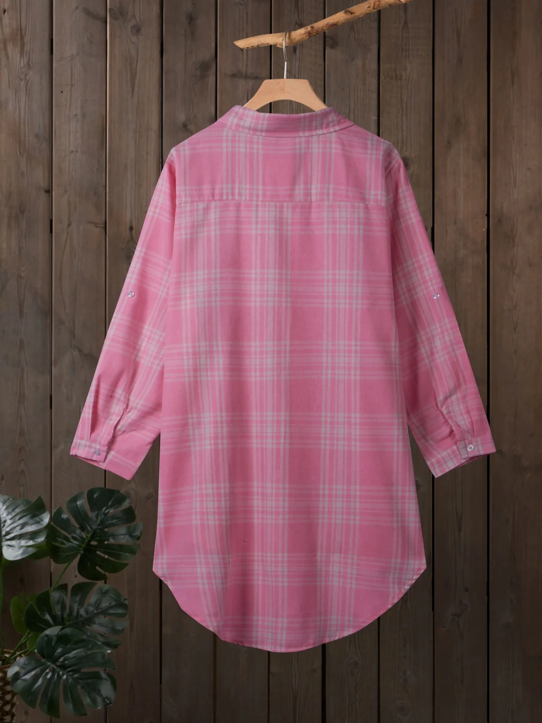 Plus Size Retro Korean Pure Plaid Long Sleeve Shirt Jacket Women's Loose Outerwear Sunscreen Blouse New Style Casual Button Tops