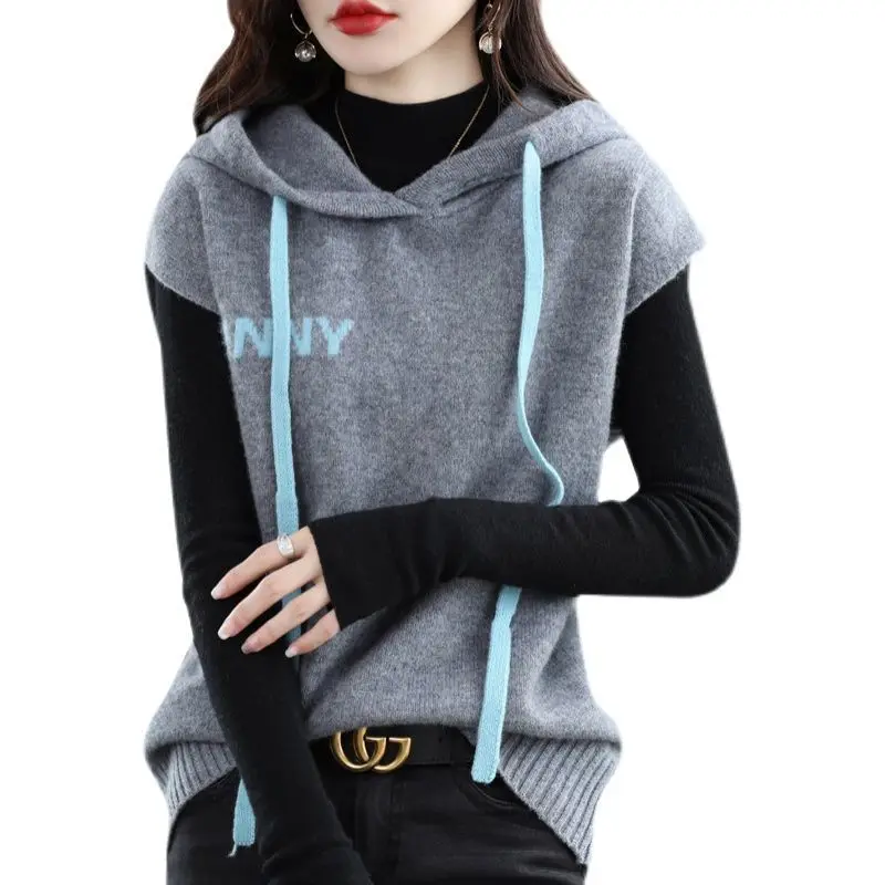 Simplicity New Pullovers Ladies Solid Color Women\'s Clothing Casual Hooded Sweatshirts Autumn Winter Thin Solid Color T-Shirts