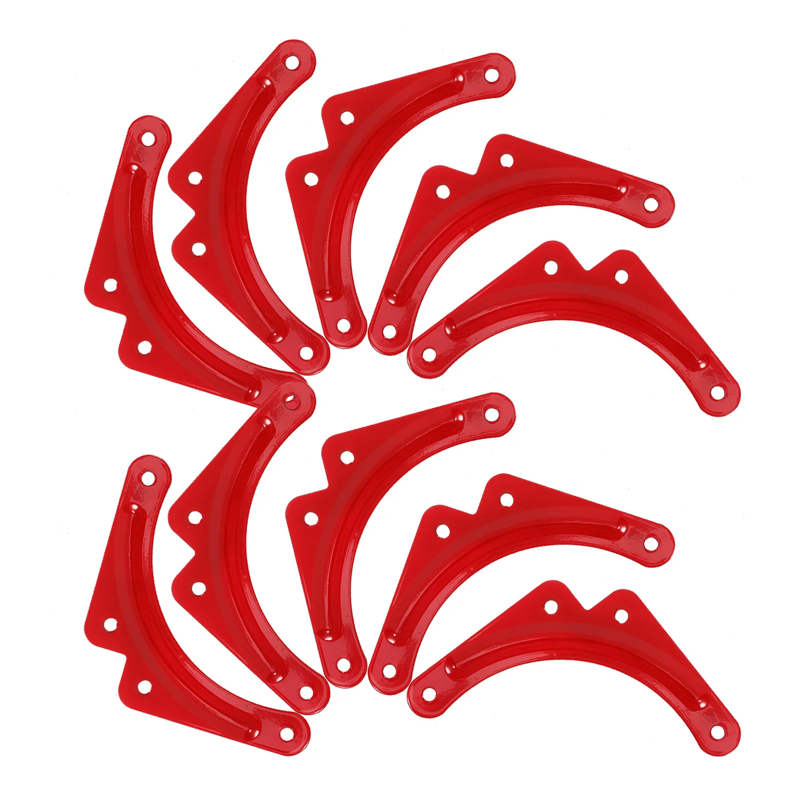 

10Pcs Ladder Reinforcement Plates Red Thickened Step Ladder Corner Brackets Heavy Duty Replacement Parts Stabilizer Fixing