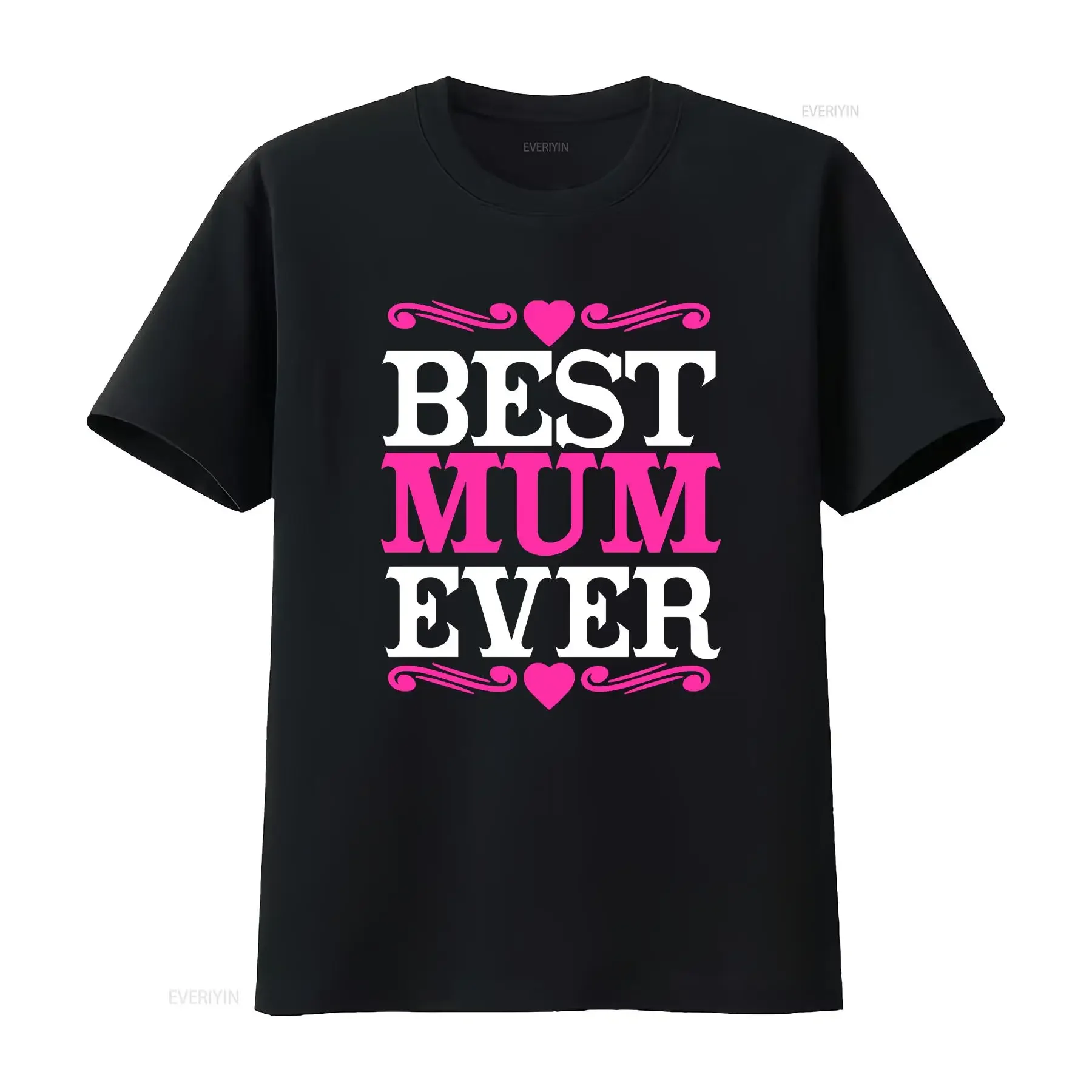 Best Mum Ever T Shirt Funny Mother Mummy Present For Her Strong Woman XMAS vintage Washed Top For Everyday Wear