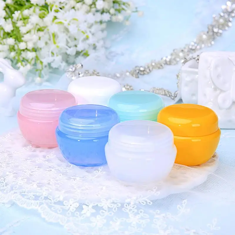 5 Stück Plastik-Gesichtscreme-Probenbehälter für Reisen 5g 10g 20g 30g Leere Dosen Kosmetik-Probenbehälter Make-up-Töpfe mit Innendeckel – Detail 3