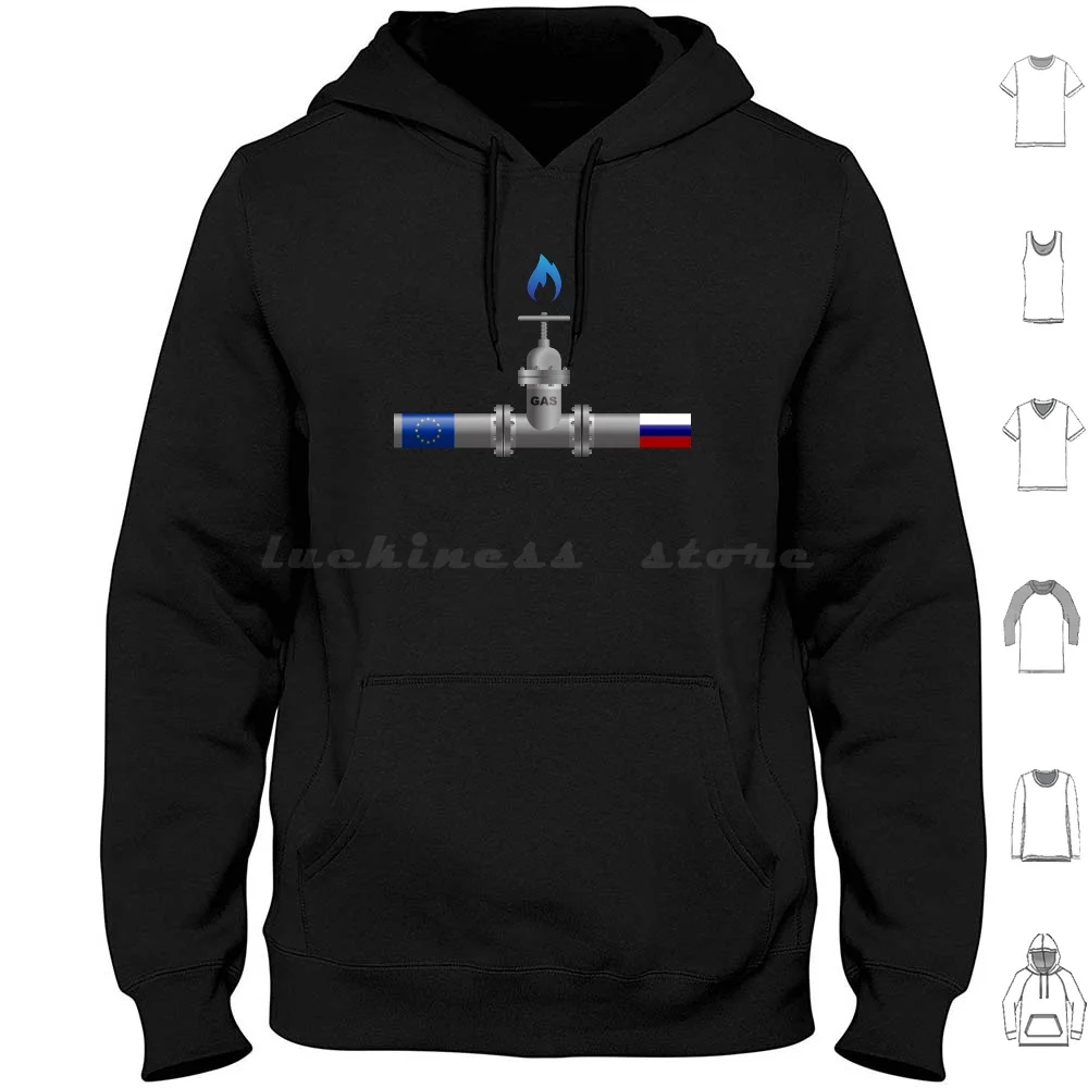 Russian Gas Hoodies Long Sleeve Gas Russian Russia War Inflation Biden World Gas Prices Army Breathing Oil And Gas