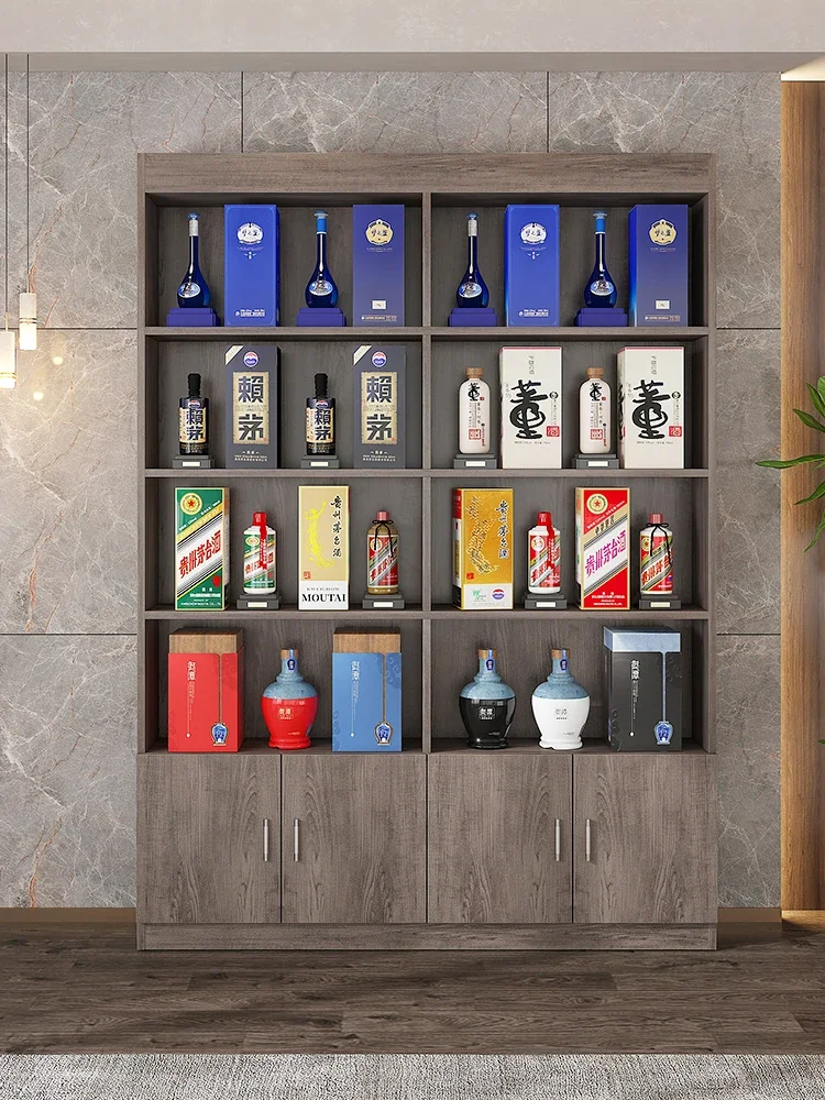 Présentoir de produits Compteur d'exposition d'échantillons Armoire à thé