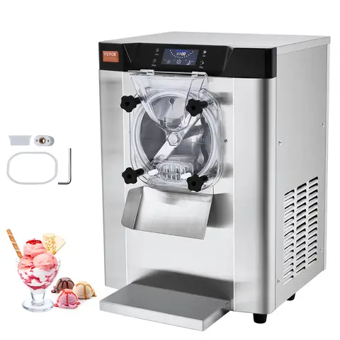 SucceBuy 4.5L Commercial Ice Cream Machine 1713W Single Flavor Countertop Hard Serve IceCream Maker for Restaurant Snack Bar