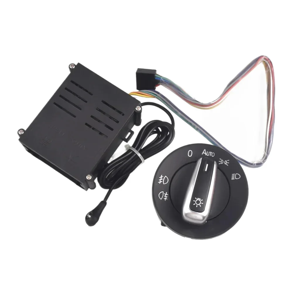 

2pcs For VW Transporter Multivan caravelle T5 T6 + AUTO Headlight Switch Car Chrome Light Switch Auto lamp Sensor Light