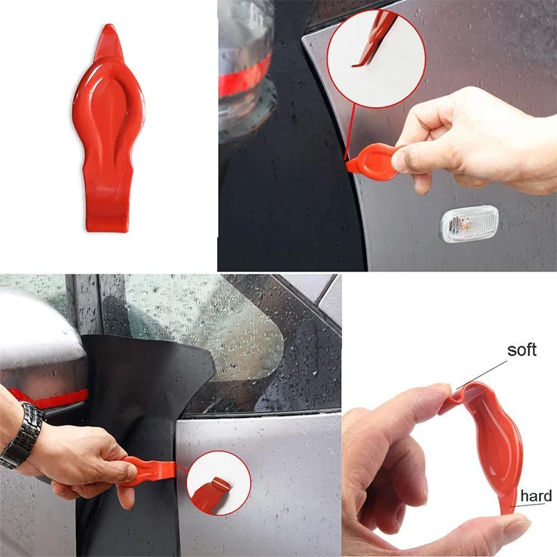 Fenster Tönung Kit Auto Wrap Werkzeuge mit Filz Rakel Allzweckmesser Schaft Dichtung Rakel Vinyl Wrap Magnet Halter Kit Abdeckung Werkzeug – Detail 13