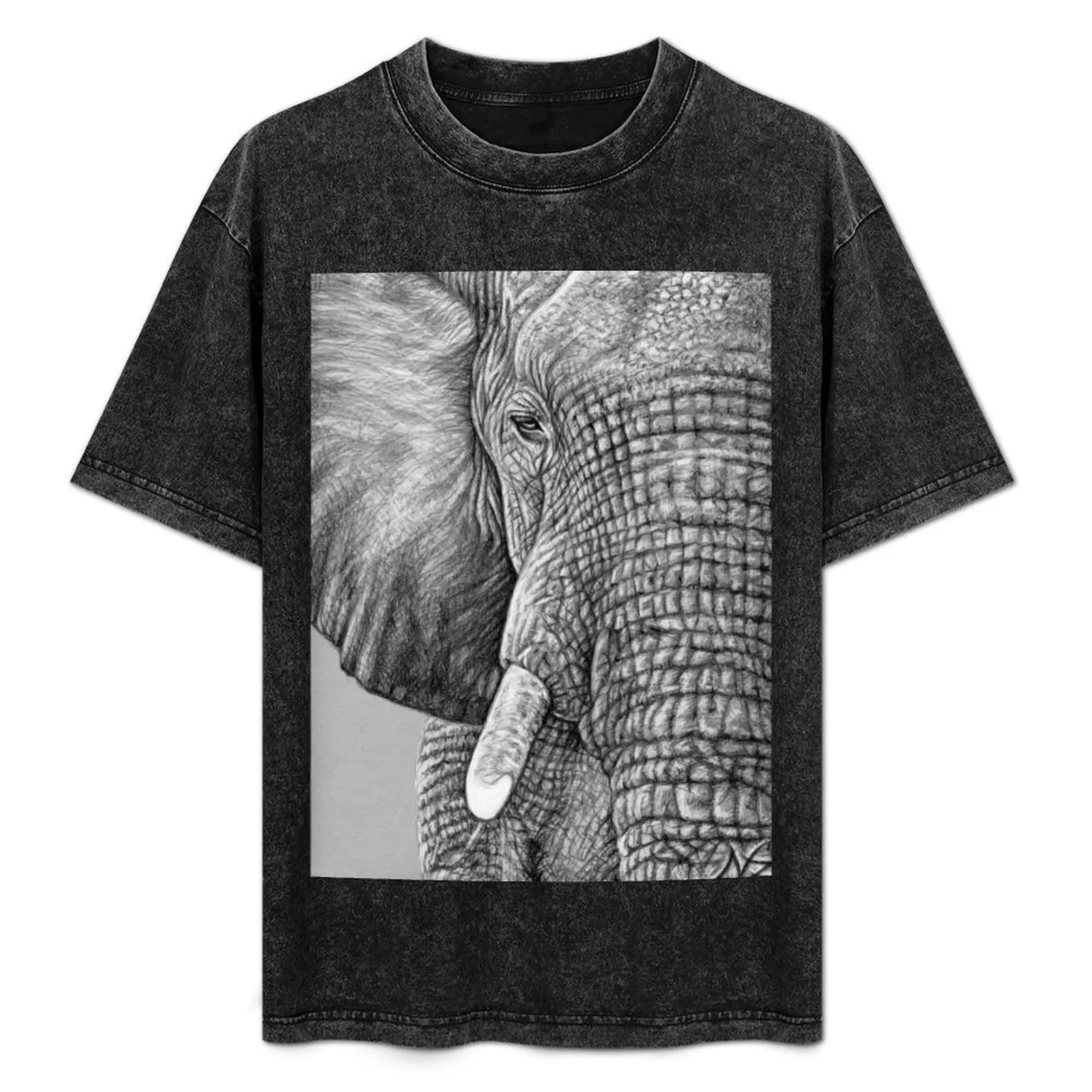 

African Elephant - Afrikanischer Elefant T-Shirt Casual Graphic Print Tee