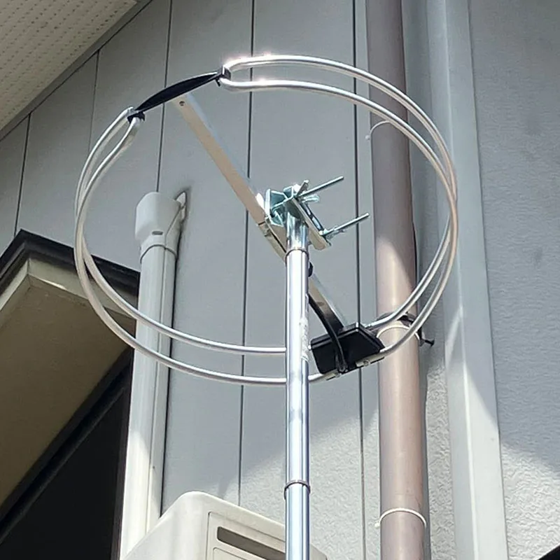 Outdoor FM Loop Antenna for Attic Mount RV Compatible with Radio Frequency Range 88-108MHz Durable Construction