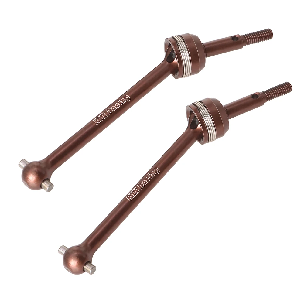 KYX Racing-eje de transmisión CVD trasero de acero duro, piezas mejoradas, accesorios para coche 1/10 RC Tamiya DT04 Fighter NXGEN