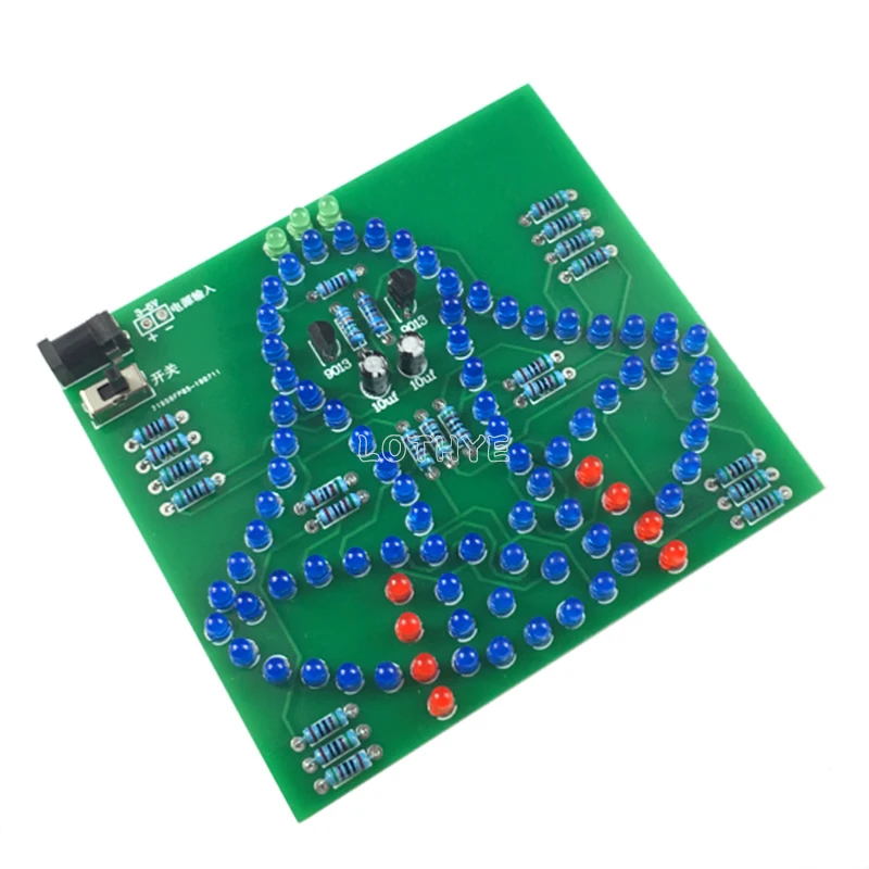 DIY Swing Wind Chime LED Electronic Wind Chime Flashing Light Soldering Circuit Board Kit