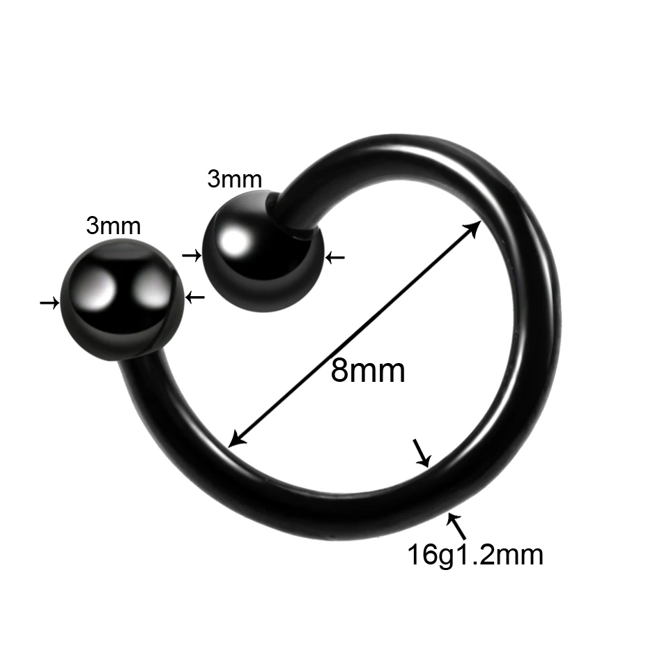 1PC Titanium Spiral Twisted Labret Nose Rings Piercing 16G S Shape Ear Cartilage Helix Oreja Piercings Body Accessories Jewelry image 2