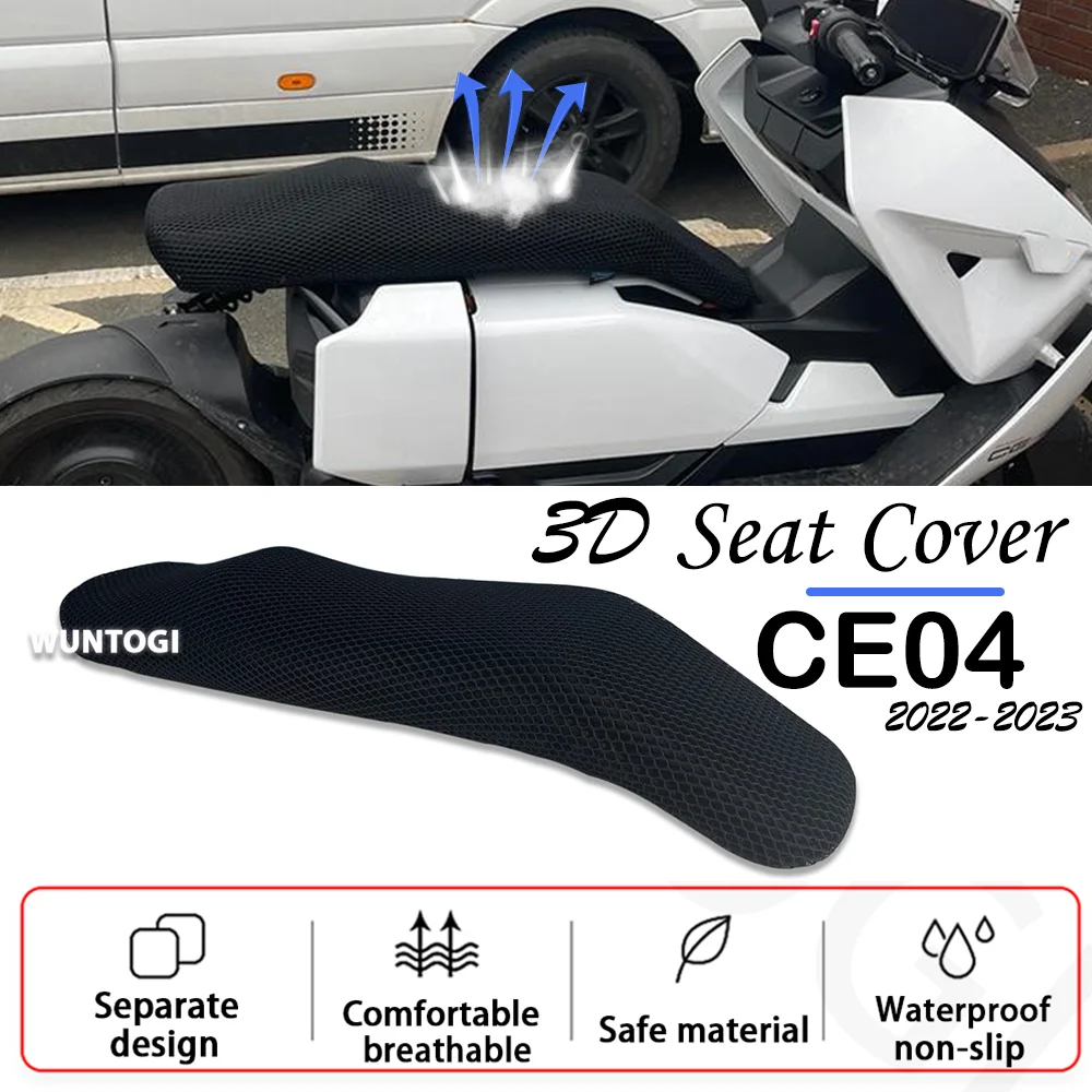 

for BMW CE 04 Accessories Seat Cover Motorcycle 3D Mesh Honeycomb Insulation Seat Protect Cushion CE04 CE-04 2022 - 2023