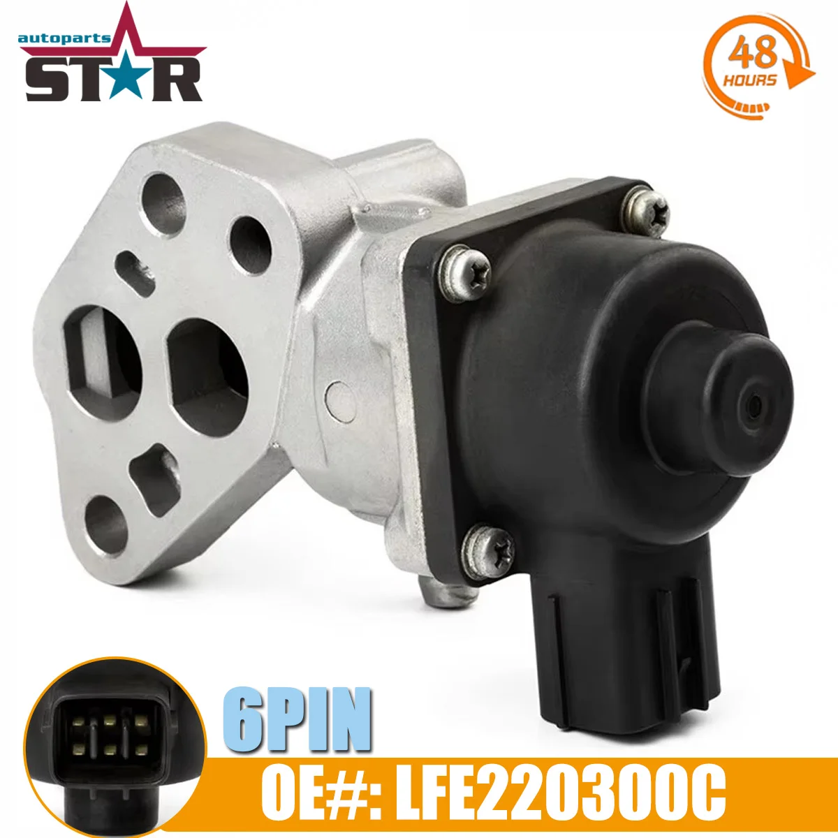 Fuel Injection Idle Air Control Valve for Mazda 2 MX-5 06-14 LFE220300C LFE220300A LFE2-20-300C LFE2-20-300A LFE220300