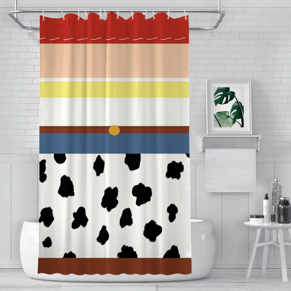 The Yodeling Cowgirl Bathroom Shower Curtains Alien ET Space Waterproof Partition Curtain Funny Home Decor Accessories