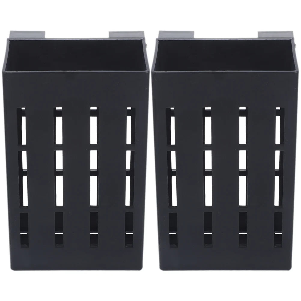 2 Pcs White 15 Hook Aquarium Plant Stand Aquatic Ventilation Hanging Holder Mini Landscape Decoration Pots Plastic Safe