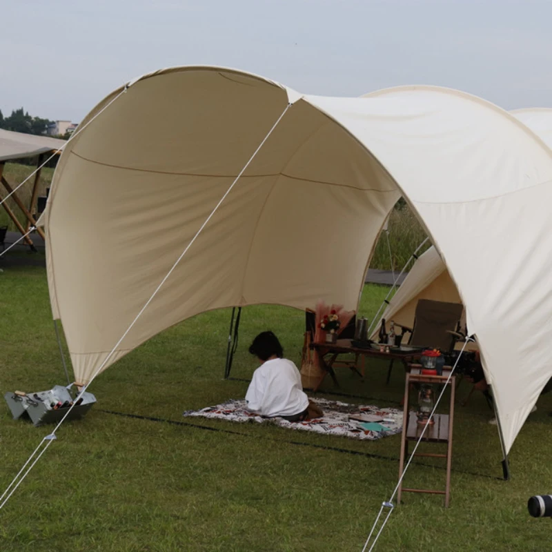 outdoor fantasy 5m outdoor cotton canvas shade canopy for yurt tent family