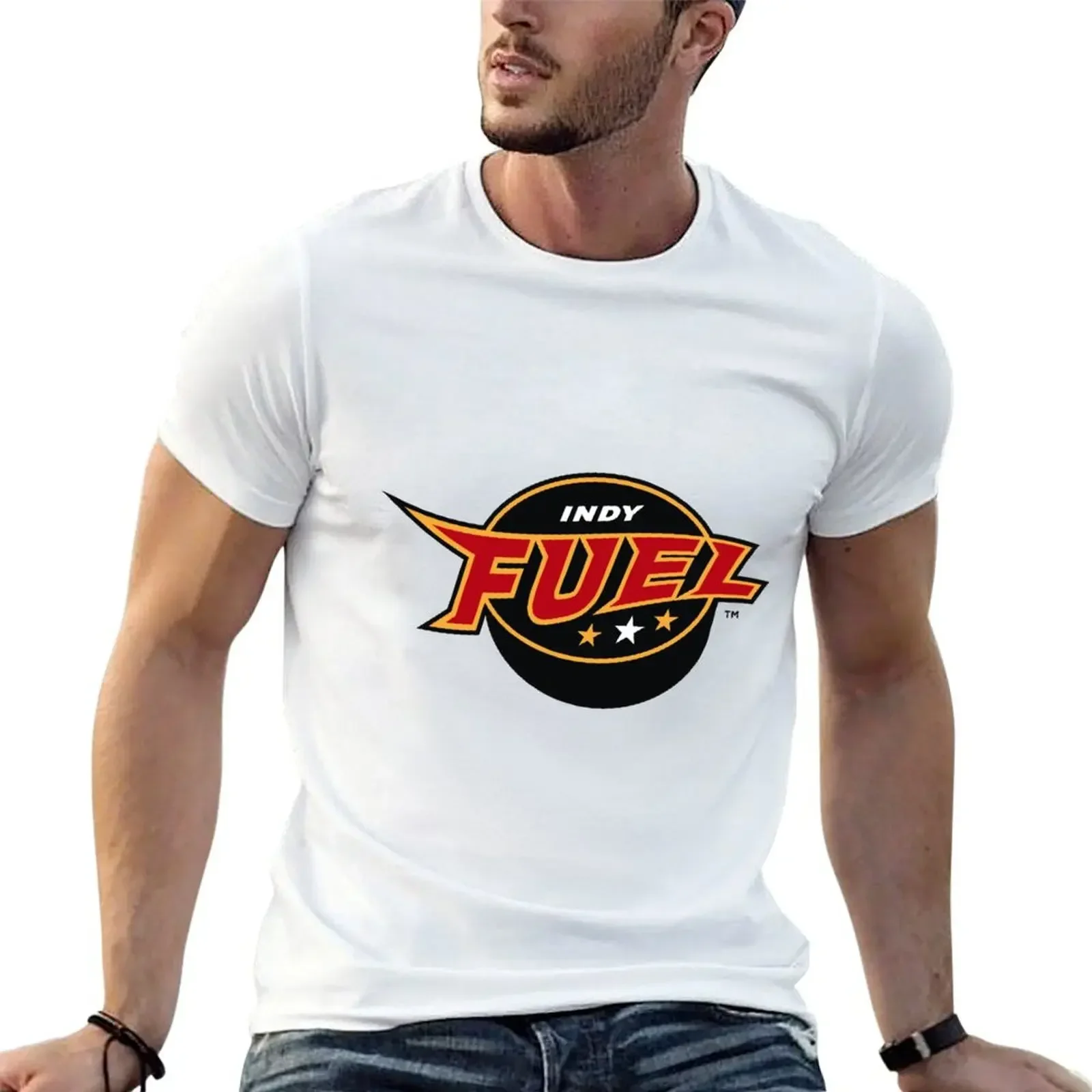 Fuel indy T-Shirt sports fans anime stuff man clothes oversized graphic tee mens tall t shirts