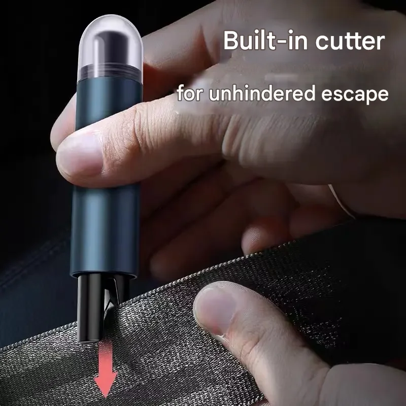 Martello di sicurezza per auto portatile Martello di sicurezza per rompere il vetro 2 in 1 con hardware e plastica