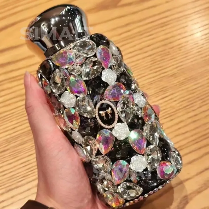 Shiny Rhinestone Water Cup, Souvenir 304 Stainless Steel Thermos Cup Internet Celebrity Gift Cup