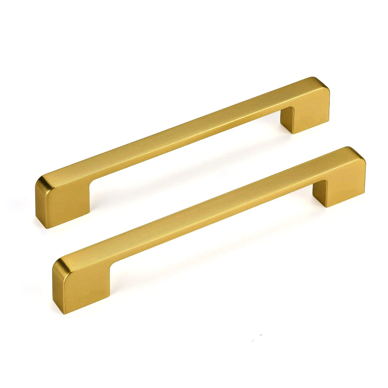 5/12 Pack Elegant Matte Golden Aluminum Alloy Handles, Painted Durable Cabinet and Drawer Pulls, Kitchen and Furniture Hardware