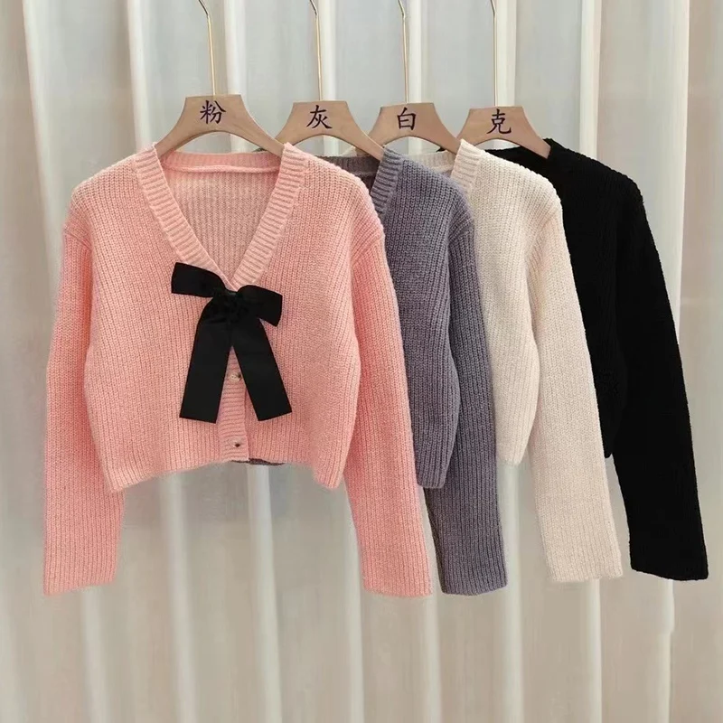 Autumn Winter Women\'s Knitwear Cardigan Long Sleeve Fashion Coat Knitting Sweater