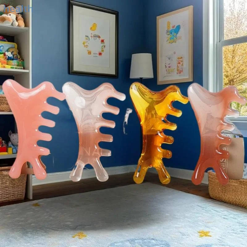 

Ergonomic Octopus Head Resin Gua Sha Massager for Body, Face, Scalp Spa-Quality Portable Home and Travel Use