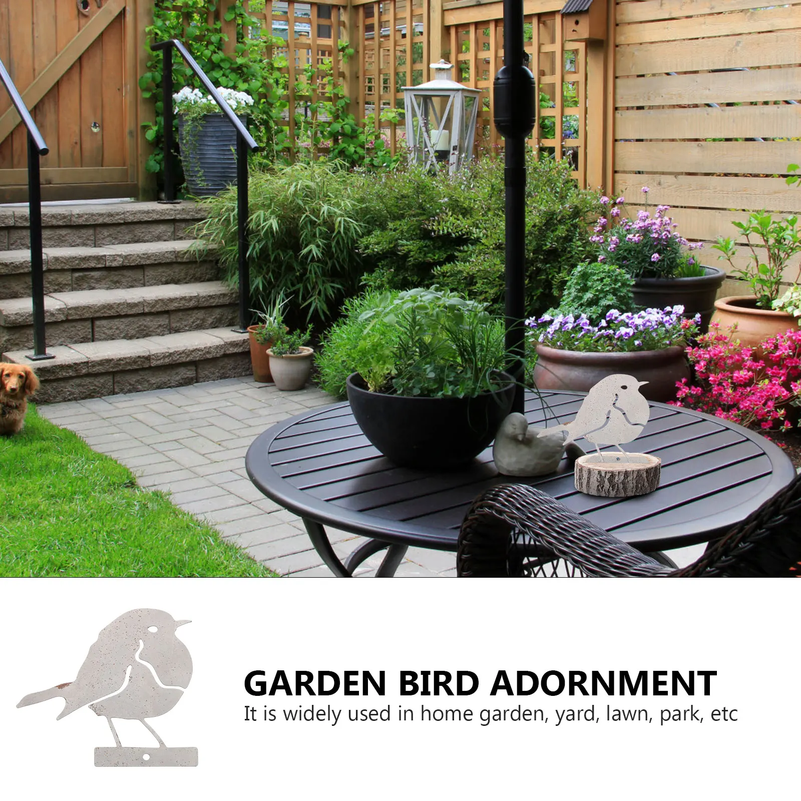 

Creative Iron Decoration Outdoor Scene Bird Shaped Metal Bird Adornment Garden Ornament Iron Arts Decor Animal Decor