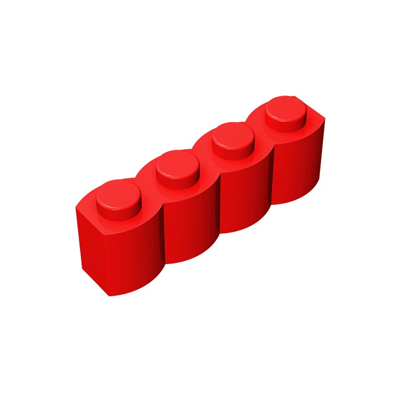 Brique de GDS-1079 Gobricks, bûche 1x4 modifiée compatible avec lego 30137 enfants bricolage dos blocs de construction techniques