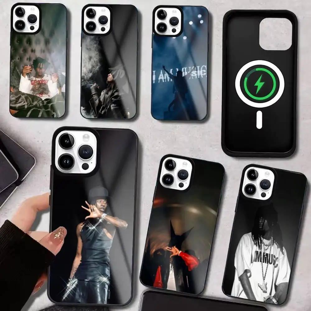 

Cash Carti Rap P-Playboi Carti Phone Case For iPhone17,16,15,14,13,12,11 Plus,Pro Max For Magsafe Wireless Charging
