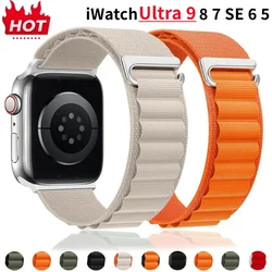 Alpin Loop Armband für Apple Watch Ultra Band 49mm 45mm 44mm 40mm 41mm 42mm Metall C-Hook Armbänder iwatch se Serie 9 8 7 6 5 4 3