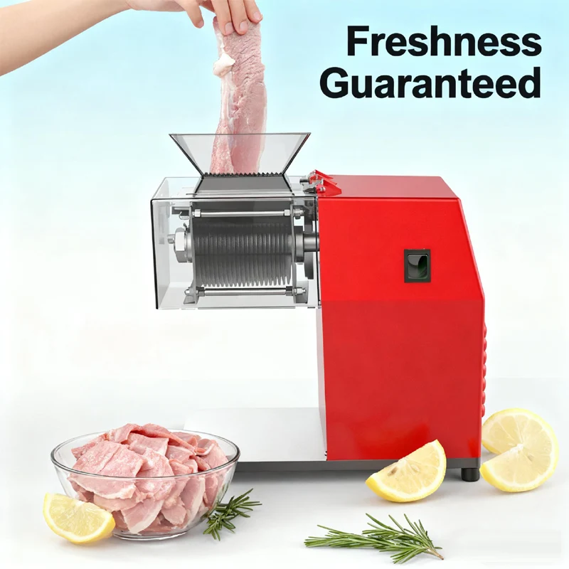 Коммерческая машина для резки мяса, электрическая ручная машина для резки рыбы, говядины, свинины, мяса, настольная машина для нарезки кубиками мяса