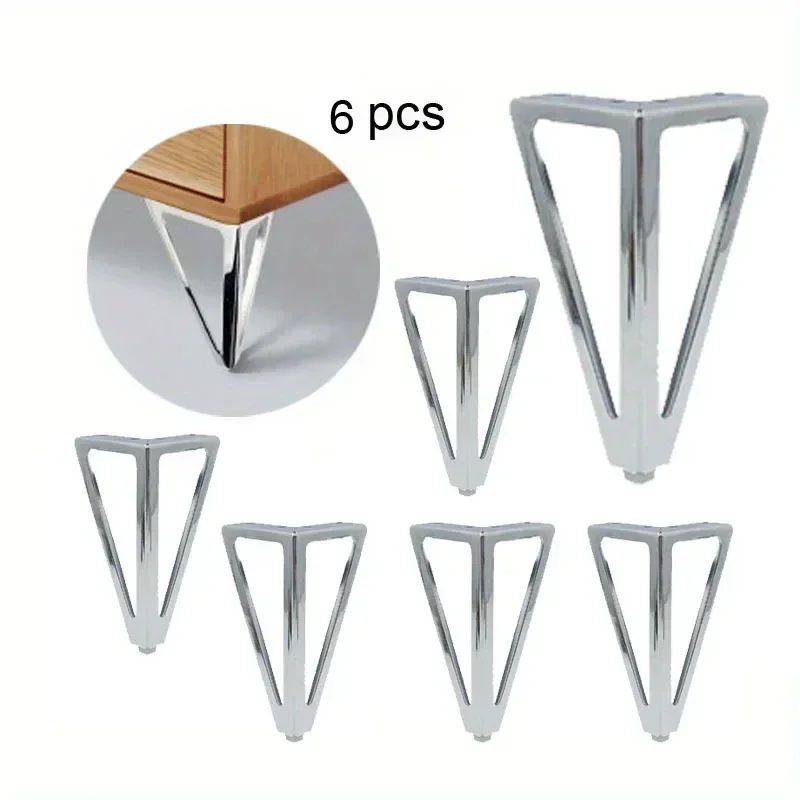 6pcs Furniture Legs Heavy Duty Metal Furniture Feet Sofa Cabinet Table Legs Cabinet Legs Couch Feet Replacement Cabinet Dresser