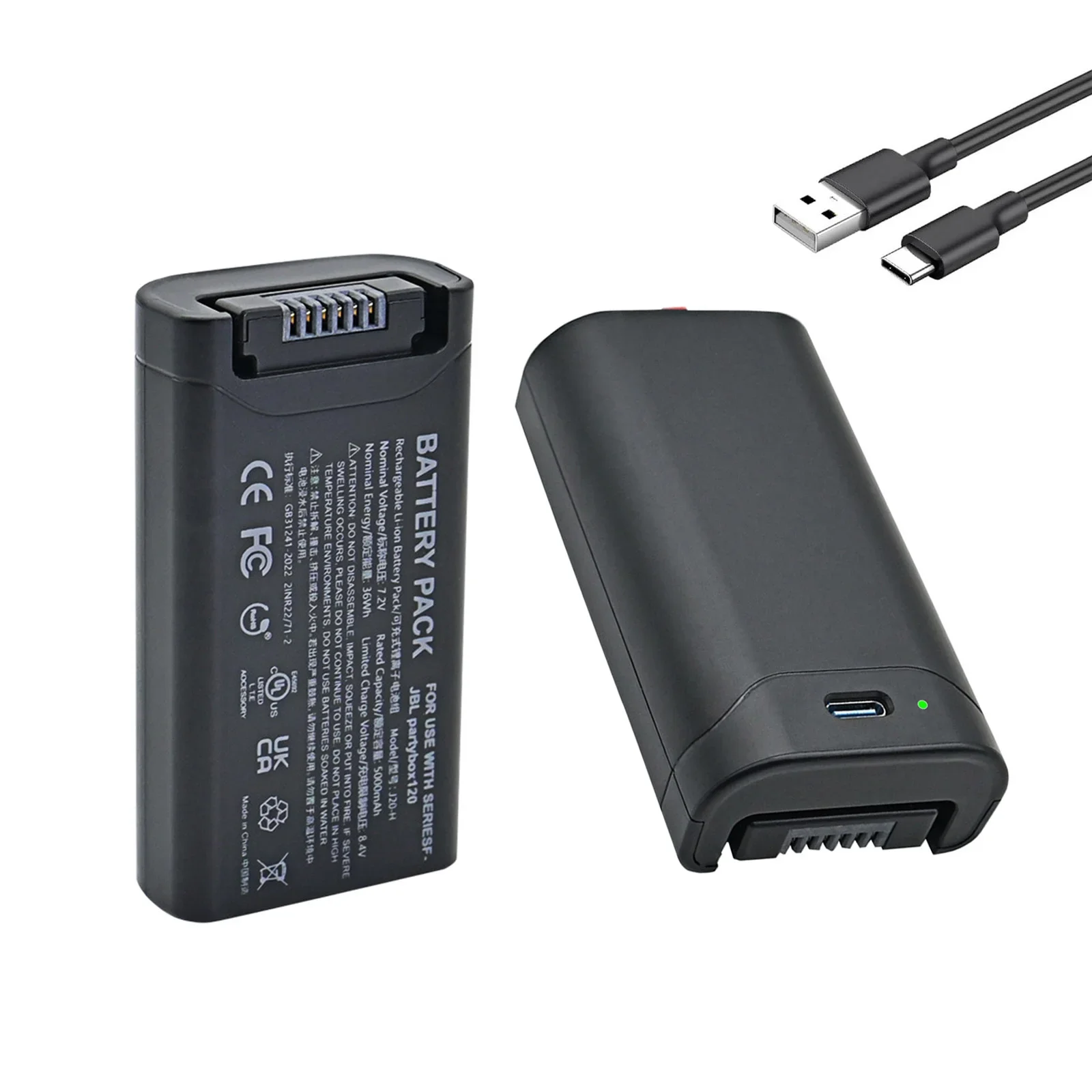 5000mAh Replacement Battery for JBL PartyBox Club 120 / PartyBox Club 130 / Encore 2 / Encore Essential 2 / On-The-Go 2 Battery