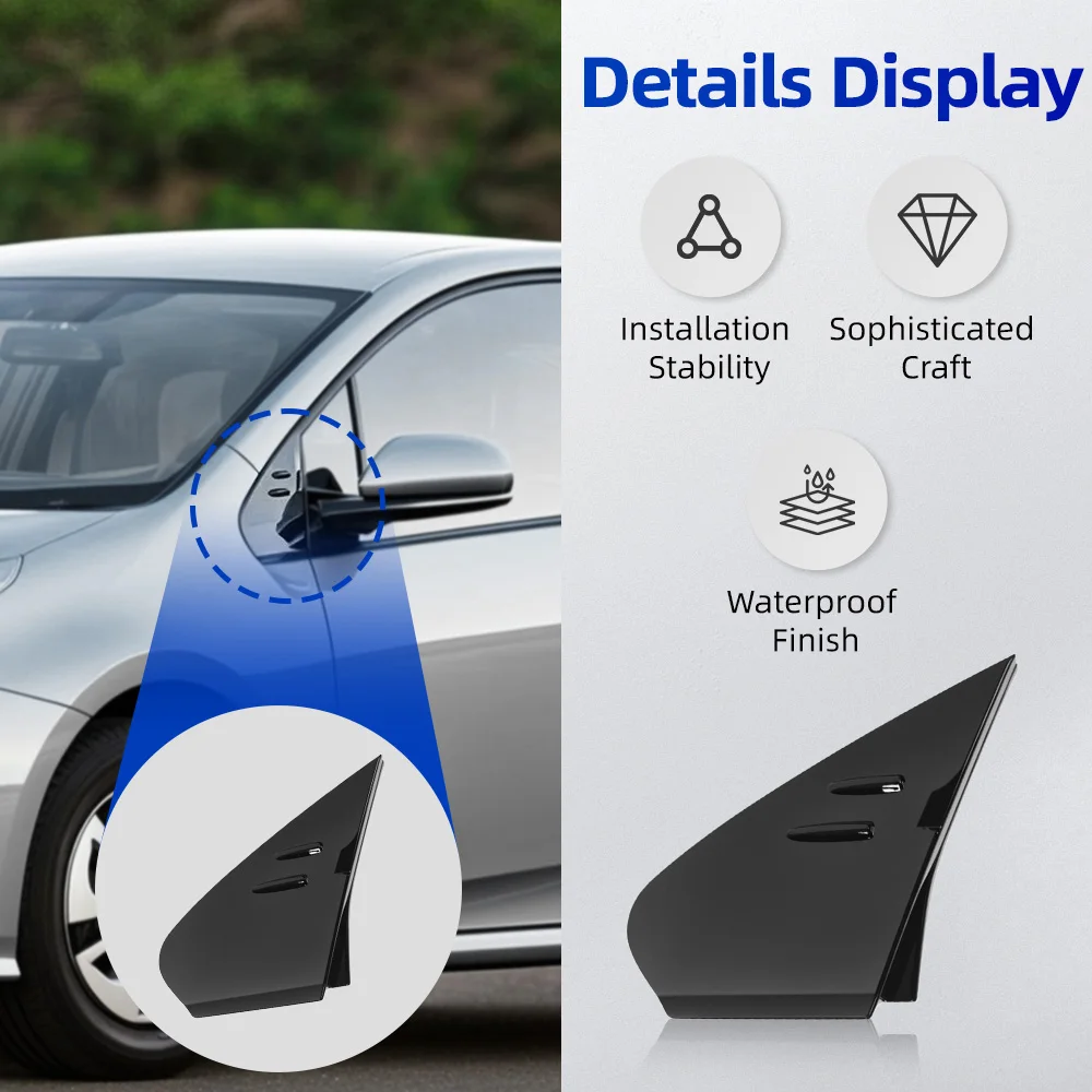 

60118-47030 60117-47030 Side Mirror Fender Molding Cover Trim Left/Right Front Upper For Toyota Prius 2016 2017 2018 2019 2020