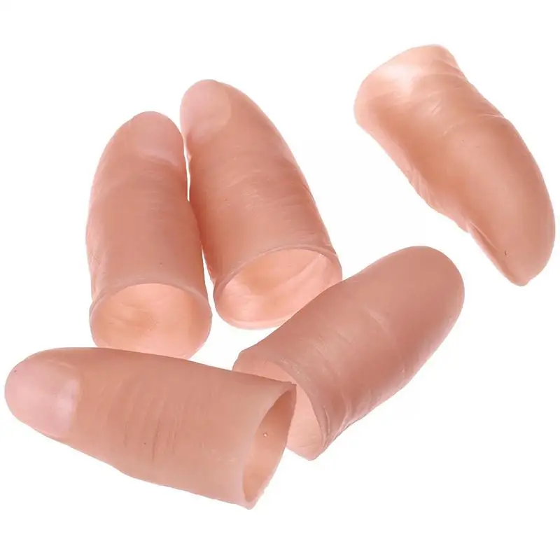 Juguete de simulación suave para pulgar, funda para el dedo de gran tamaño con clavos, espectáculo de magia protésico, juguete para niños, juguetes difíciles A5t6, 1 Uds.