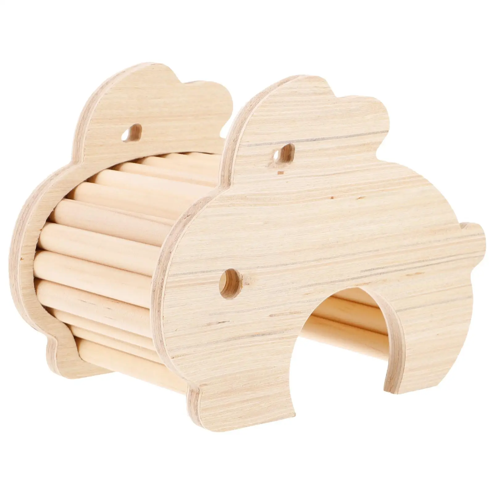 Hamster Rabbit Cabin Wear-resistant Hideout Wooden Rat House The Household Cage Squirrel Bunny Toys