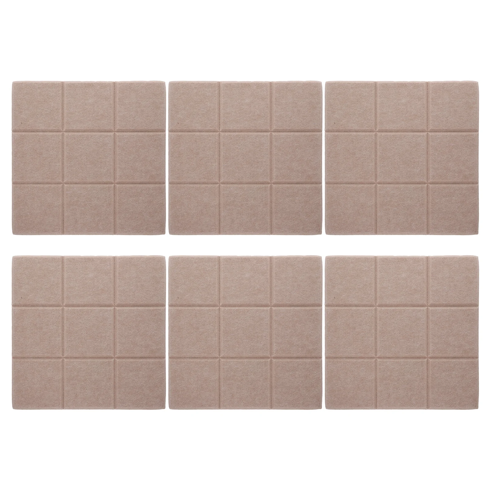 

6 Pcs Bulletin Board Wall Sticker Felt Tiles Ceramic Decor Office Memo Pin Boards Photo Display Kids Room Activity Felt