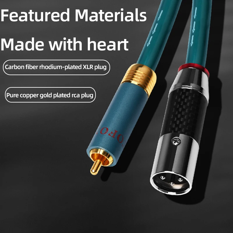 Hifi RCA إلى XLR كابل مرحبا نهاية 8N OCC 2xlr أنثى إلى 2rca ذكر كابل الصوت