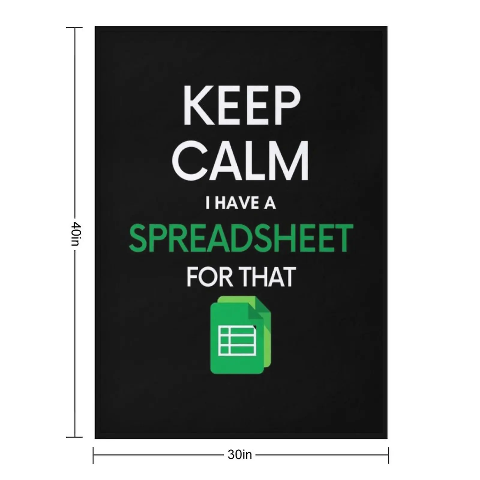 حافظ على الهدوء لدي ورقة مفرشة له - Microsoft Excel // بطانية رمي أوراق Google بطانيات عتيقة للشعر