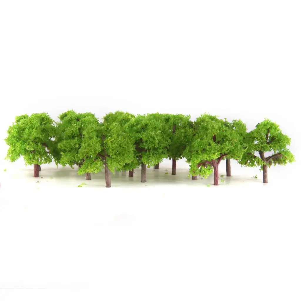 25x Z SCALE Model Railway Trees Street Plan Garden Landscape Wargame Diorama