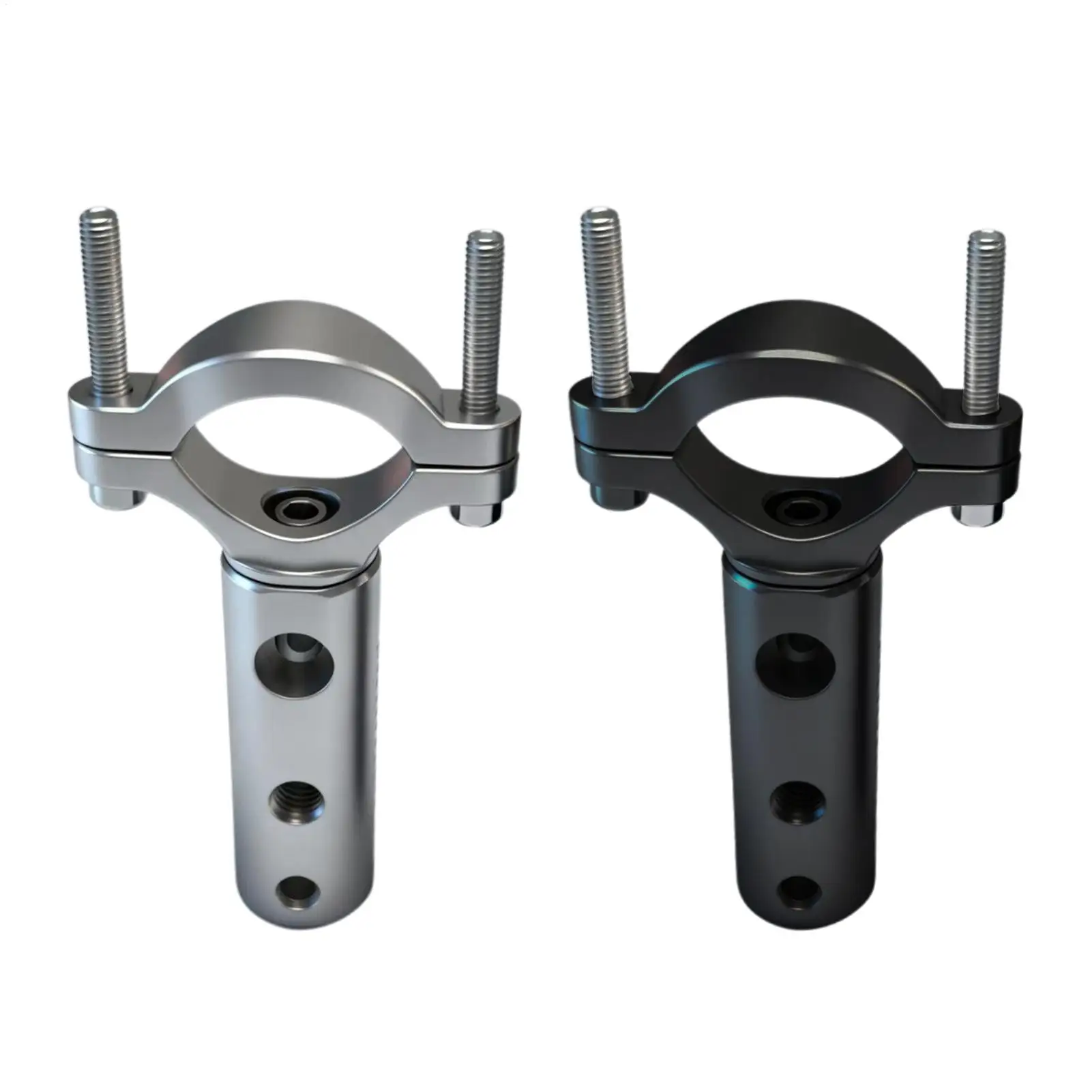 Motorcycle Headlight Clip Bracket Aluminum Alloy Modification Holder Motorcycle Spotlight Mount Pole for Scooter Riding