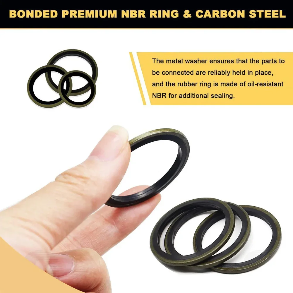 Vehicle Maintenance Gasket Set Washer Assortment Nitrile Rubber Seals For Appliances Gasket Set Isolates Connections