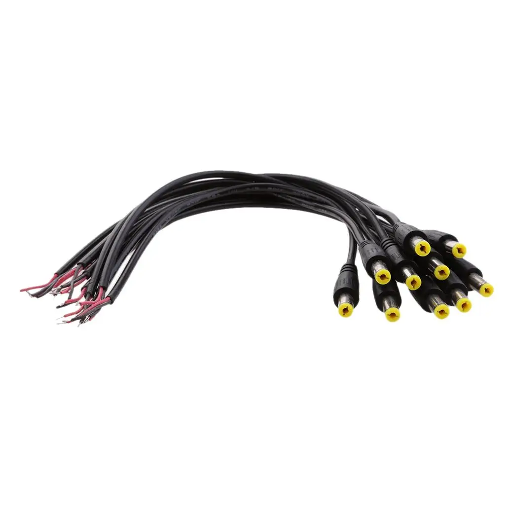 10 ชิ้น 1V 38V 5.5x2.1 มม.ปลั๊ก DC Connector สําหรับ LED Driver/Strip Connector/กล้อง