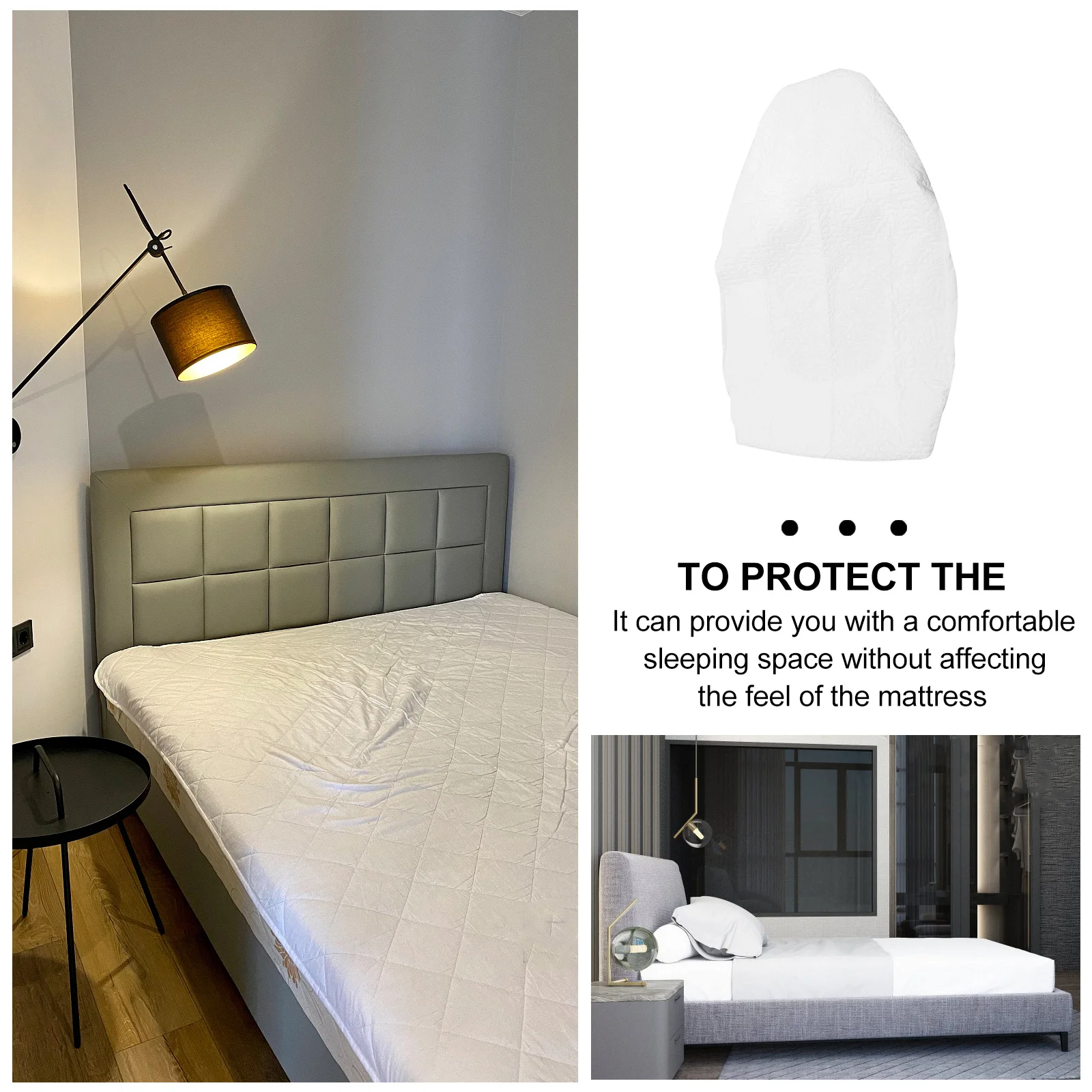 

Waterproof Cotton Fitted Sheet Elastic Breathable Soft Mattress Protector Home Hotel Bed Cover Comfortable Cotton Fitted Sheet
