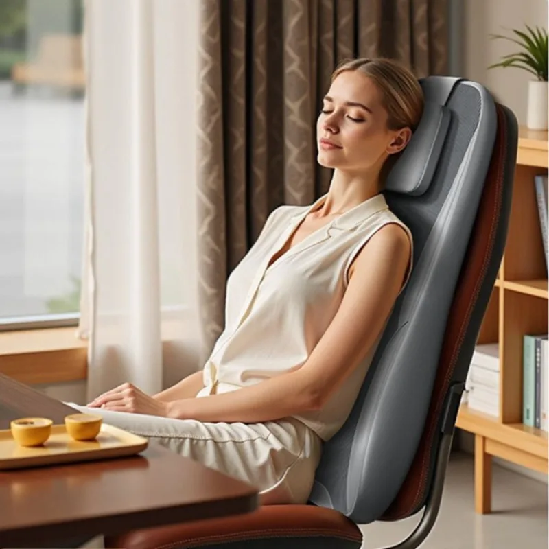 

Full Body Shiatsu Massage Chair Household Electric Mattress Multifunctional Body Kneading Back Massage Cushion Neck Shoulder Mat
