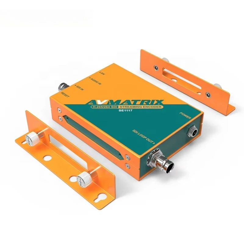 Avmatrix SE1117 Full HD SDI Metal Audio Video Encoder Via Network IP Live Streaming on Platforms Like Facebook YouTube Twitch