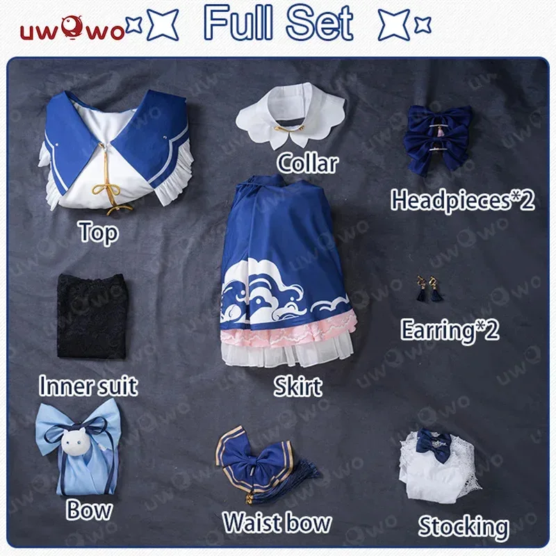 PRE SALE UWOWO Genshin Impact Fanart Furina Chinese Style Lolita Dress Cosplay Costume
