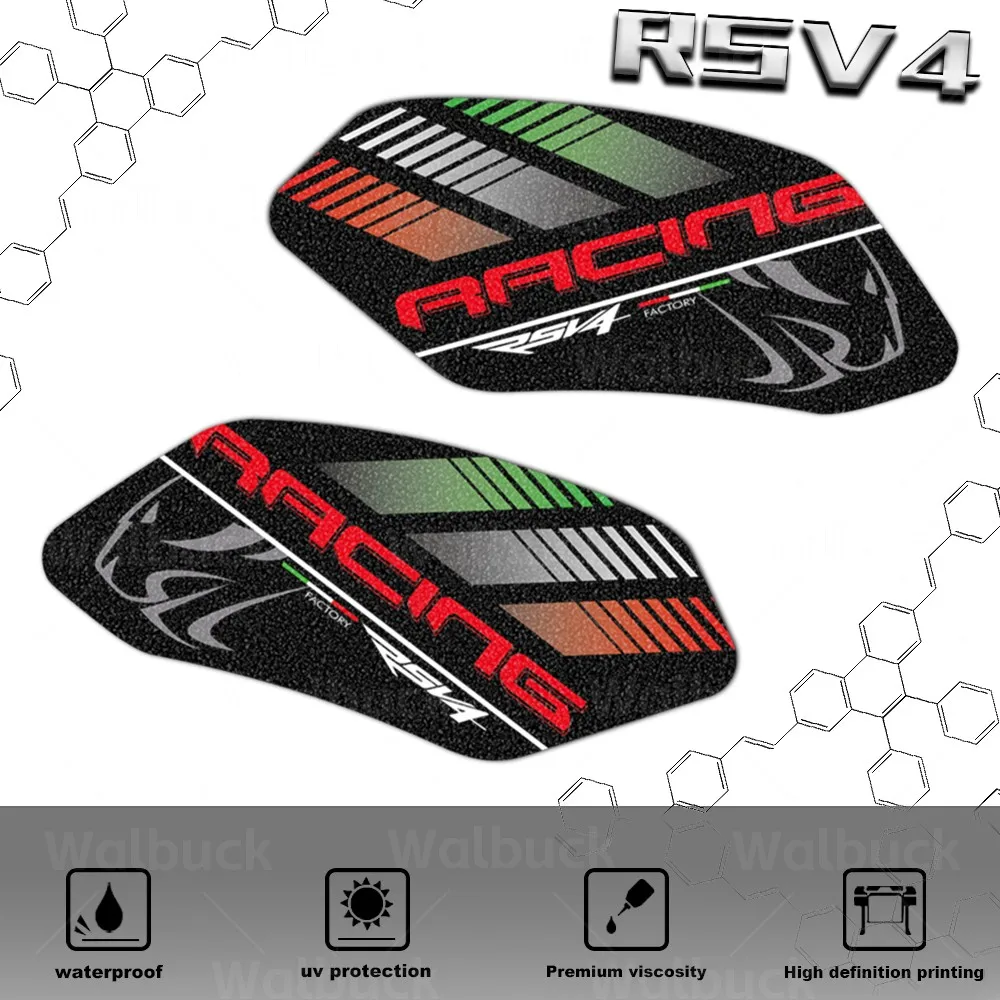 

Motorcycle Frosted Fuel Tank Pad Stickers Protect Cover Decals Kit Accessories For RSV4 2010-21 TUONO 1100 2015-20 Anti Slip