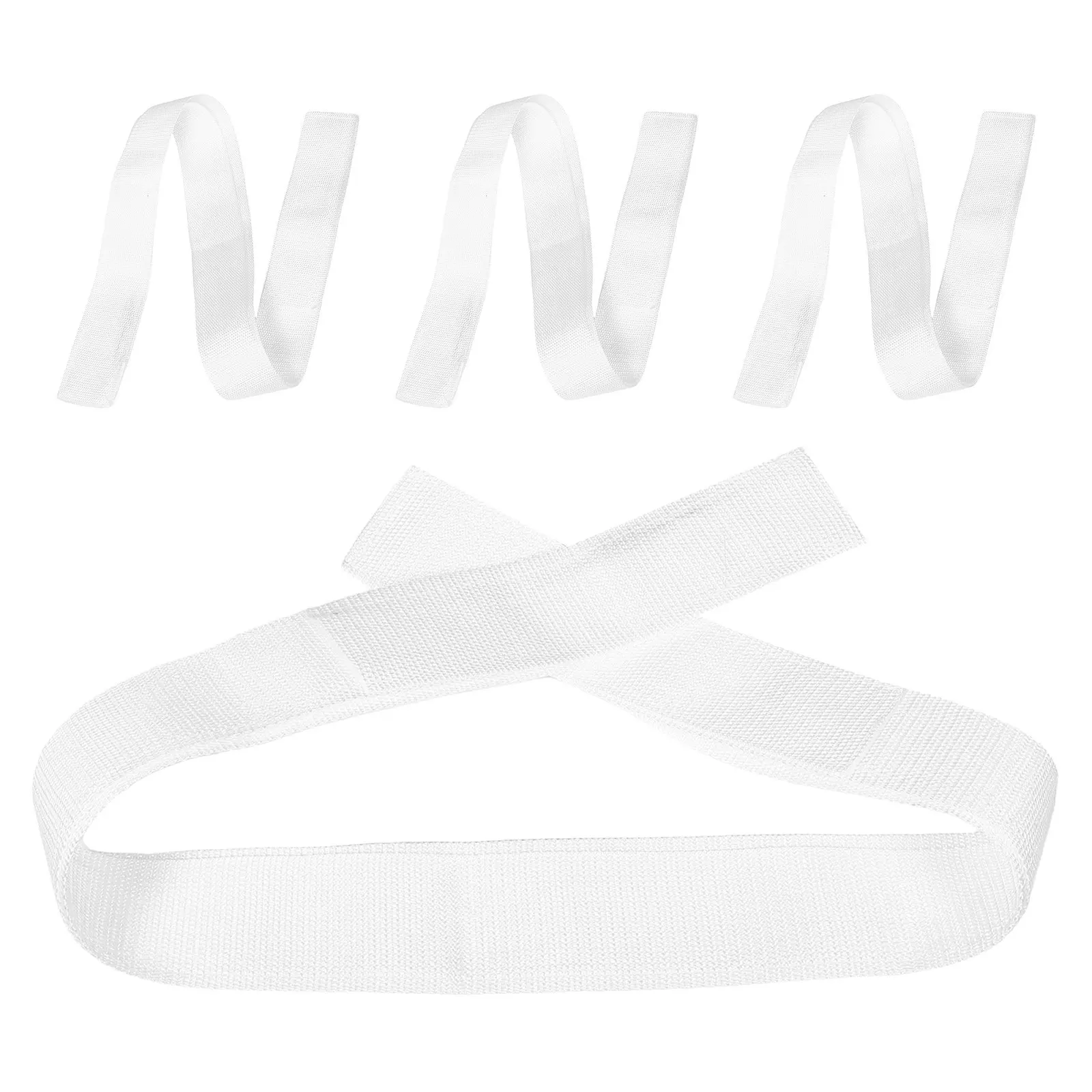 

4Pcs Volleyball Net Strap Heavy Duty White Webbing Replacement Outdoor Volleyball Multi Sport Net Marking Accessories